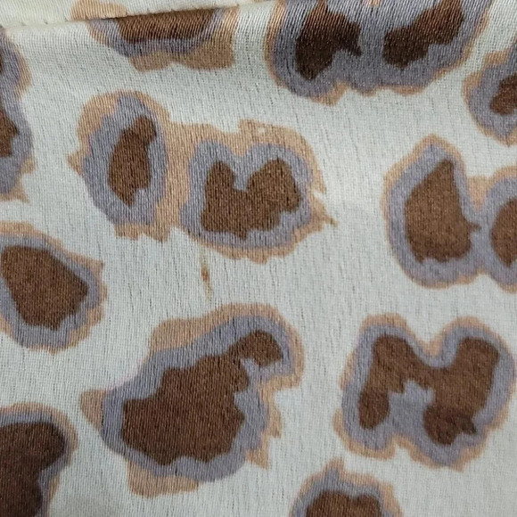 Pretty Little Thing Nude Satin Cheetah Print Dress - Picture 14 of 14